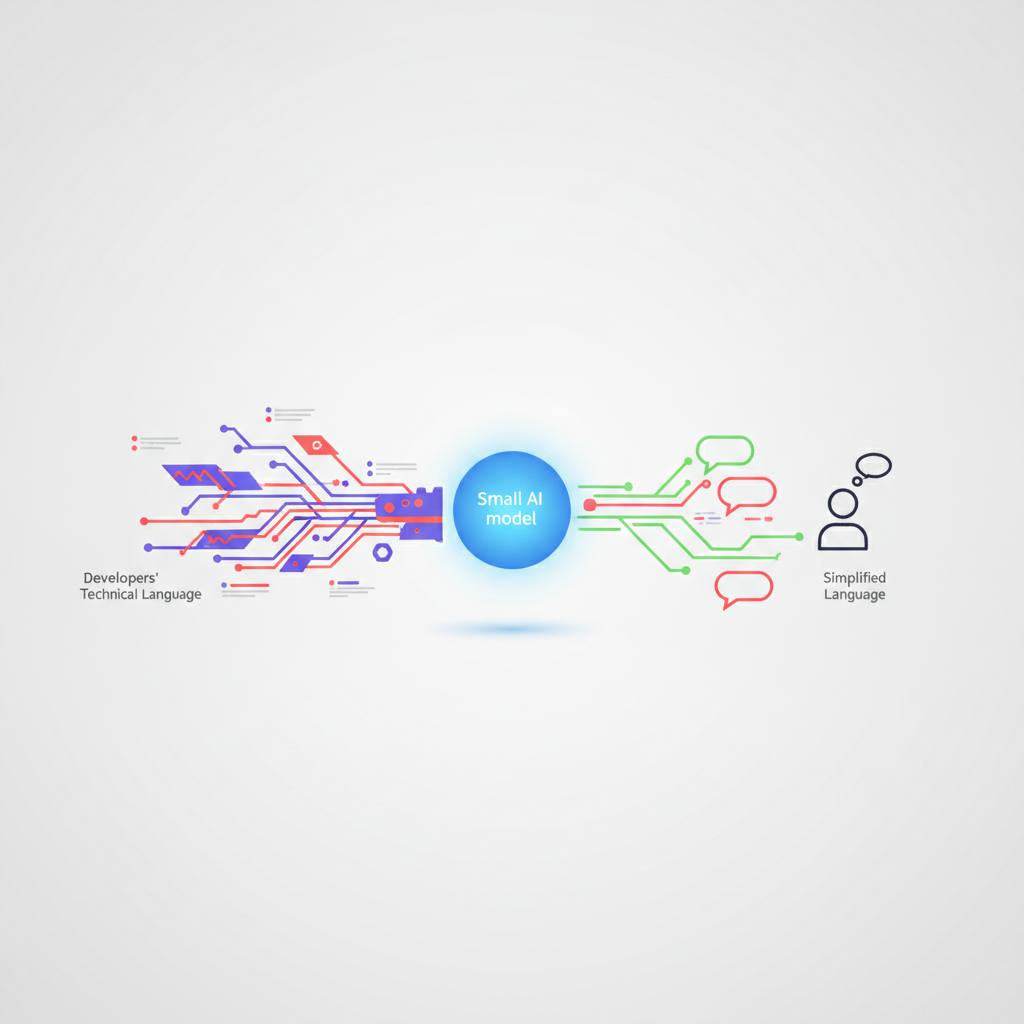 How Small AI Models Simplify Developers' Technical Language?