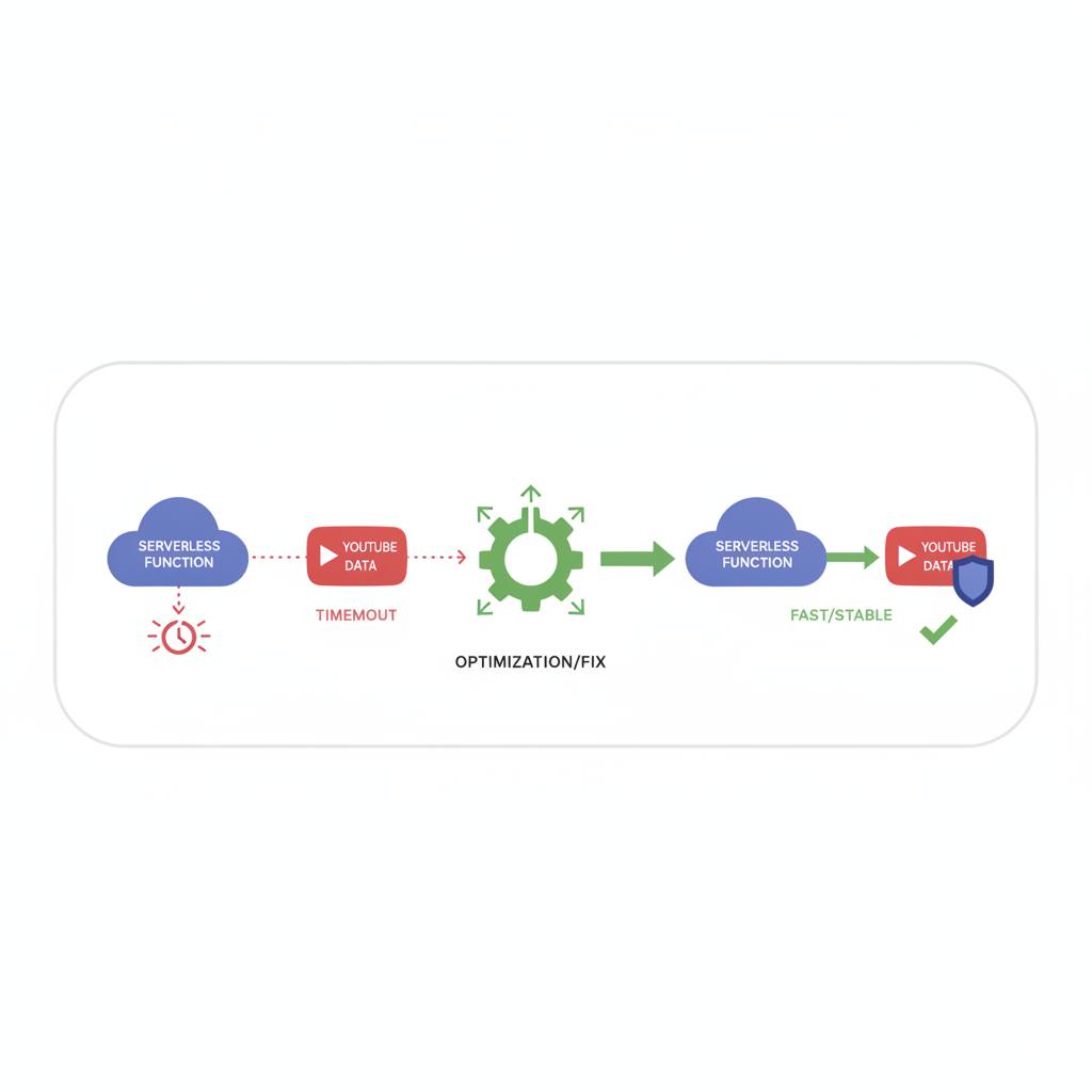 إصلاح مشاكل مهلات Next.js الخالية من الخوادم عند جلب بيانات يوتيوب